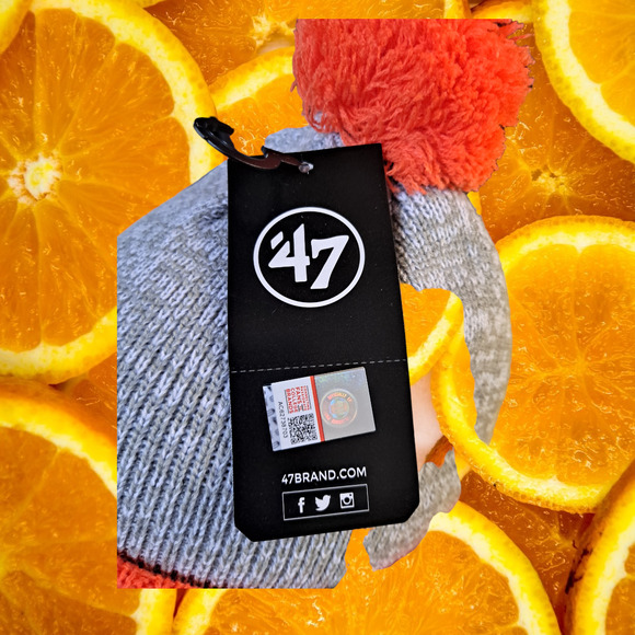 Copied - New 47  Clemson Tigers Orange and Gray Pom‎ Pom Knit Hat - Picture 5 of 5